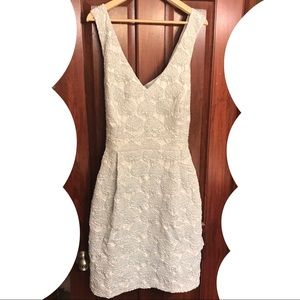 Lace and Mesh plus size 2X dress pale dusty blue